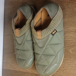 Teva ReEmber Quilted Slip-On Shoes - Olive Green - Women's 9